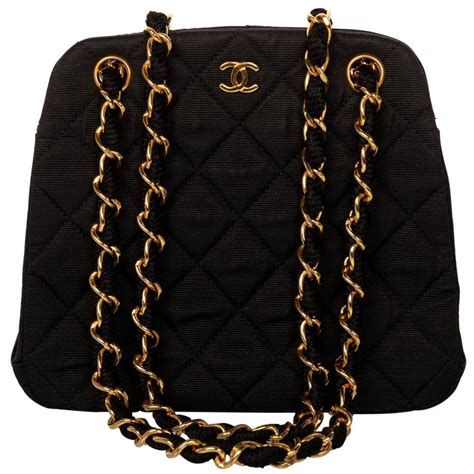 chanel black bag with chain|chanel quilted handbag gold chain.